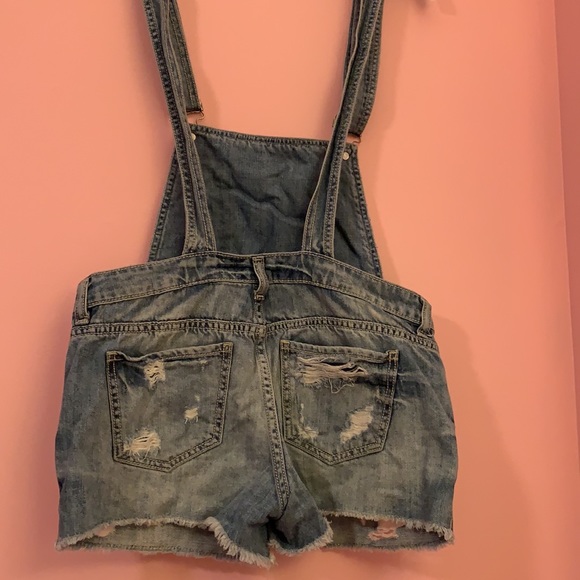 2.1 denim jean short overall - Picture 3 of 4
